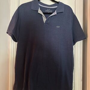 Vineyard Vines Men's Navy Blue Polo Shirt
